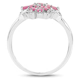 2.04 Carat Genuine Ruby .925 Sterling Silver Ring