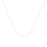 Solid 10K Yellow Gold 0.5mm Slim and Dainty Unisex 18" Rope Chain Necklace