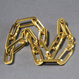 14k Yellow Gold Extra Wide Paperclip Chain Necklace