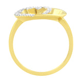 14KT Yellow Gold 1/10 ctw. Diamond Heart Shape Ring (K-L, I1-I2) - Size 7