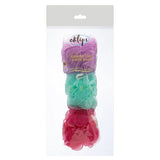 Eklips 3-Pack Bath Pouf Set for Gentle Exfoliation