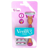 Gillette Simply Venus: Disposable Women's Razor for Sensitive Skin - Close, Comfortable Shave with MoistureRich Band & Microfins