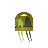 Janeke Large Hair Clips 2-Pack in Lime JG49020BLILIM