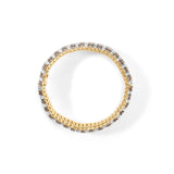 10K Yellow Gold 10-1/3 Cttw Alternating Coco Color and White Diamond 5 Row Tennis Bracelet (Brown/H-I Color, SI1-SI2 Clarity) - Size 7.25