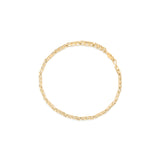 10K Yellow Gold 1.0 Cttw Round Diamond Pave Link Bracelet