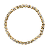 10K Yellow Gold 3.0 Cttw Diamond S-Link Bracelet