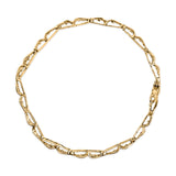 10K Yellow Gold 2.00 Cttw Baguette Diamond Channel Set Link Bracelet