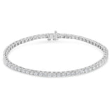 IGI Certified 5.0 Cttw Cut Diamond 14K White Gold Classic 7â€ Tennis Bracelet (H-I Color, I1-I2 Clarity)