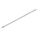 .925 Sterling Silver 1.0 Cttw Miracle Set Diamond Heart-Link 7" Tennis Bracelet (I-J Color, I2-I3 Clarity)