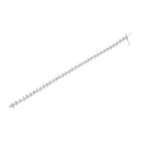.925 Sterling Silver 1 cttw Prong-Set Diamond Link Bracelet (I-J, I1-I2) - 7.25"