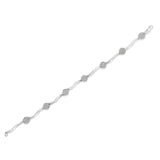 Sterling Silver Diamond Link Bracelet (1 cttw, H-I Color, I1-I2 Clarity)