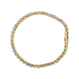 10K Yellow Gold 5.0 Cttw Diamond Tennis Bracelet