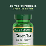 Nature's Bounty Green Tea Supplement 315mg - Antioxidant Support Dietary Supplement for Health-Conscious Individuals