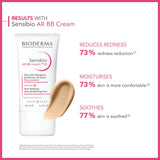Bioderma Sensibio AR BB Cream SPF30 - Redness Relief for Sensitive Skin, Moisturizing BB Cream