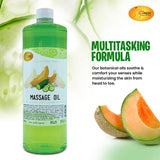 Massage Oil 32oz - Cucumber Melon  | Mani Pedi Body