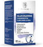Naturalnest Glucosamine Chondritin Curcumin & MSM 60 Tablets
