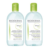 Bioderma Sebium Skincare Set for Oily Skin - Gentle Cleansing & Non-Comedogenic - Sebium H2O & Foaming Gel