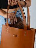 Chestnut Elegance Leather Tote