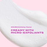 Murad Exfoliating Facial Cleanser with AHA/BHA - Gentle Face Peeling for Smoother Brighter Skin, 6.76 fl oz