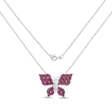 3.12 Carat Genuine Ruby .925 Sterling Silver Pendant