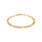 4.6mm 14k Yellow Gold Lite Figaro Bracelet