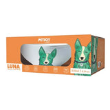 M-Pets Luna Ceramic Pet Bowl with Stylish Patterns 550ml
