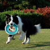 M-Pets Sprintpuff Frisbee Flexible Fetch Dog Toy Pink & Green