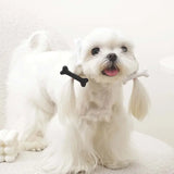 M-Pets Glam Bone Shaped Dog Hair Clip Black & White 1pc