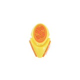 M-Pets Dental Squeaky Ruby Ball Dog Toy with Toothbrush Bristles