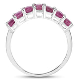 1.89 Carat Genuine Ruby .925 Sterling Silver Ring