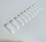 XL NO C Coffin Natural  Acrylic Nail Tips - Bag 500 pc