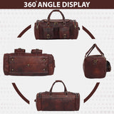 Vintage Dark Brown Traveller Duffle Bag