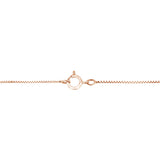10K Rose and White Gold Plated .925 Sterling Silver 1/4 Cttw Miracle-Set Champagne Diamond Triple Circle 18" Necklace (I2-I3 Clarity)