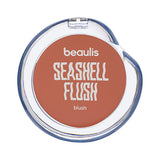 Beaulis Seashell Flush Blush - Beach Blossom: Natural Glow, Easy Blend, Healthy Color - Lightweight & Radiant Complexion