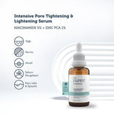 The Purest Solutions Niacinamide 5% + Zinc PCA 1% Acne Serum for Oily Skin - 1.01 fl oz