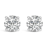 14K White Gold 1.00 Cttw Lab Grown Diamond Solitaire Stud Earrings