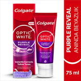 Colgate Optic White Purple Reveal Toothpaste 75ml - Whitening Formula
