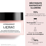 Lierac Hydragenist Moisturizing Cream-Gel for Mixed Skin - Natural, Hydrating, Sensitive Skin Friendly