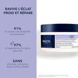 Phyto Purple Hair Mask - Neutralize Brassy Tones, Natural Care for Blonde, Grey, White Hair