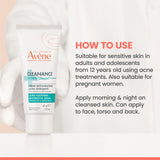 Avene Cleanance Hydra Cream 40ml - Soothing Moisturizing Cream for Sensitive Oily Skin