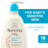 Aveeno Baby Moisturizing Lotion for Sensitive Skin - Natural Baby Skincare with Prebiotic Oat