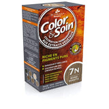 Color&Soin 7N Hazelnut Blond Hair Dye - Nourishing Blond Hair Color with Conditioner