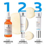 La Roche Posay Redermic C Anti-Wrinkle Cream for Normal to Combination Skin - Hydrating, Vitamin C Enriched Skincare