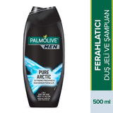 Palmolive Men Pure Arctic Body Wash 500ml - 4-in-1 Formula | Freshness
