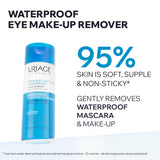 Uriage Waterproof Eye Makeup Remover - Gentle, Effective & Fragrance-Free Solution for Sensitive Eyes