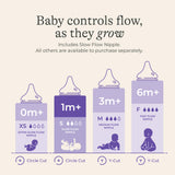 Lansinoh Natural Wave Baby Bottle Nipple Slow Flow 2 Pieces
