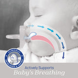 Chicco Orthodontic Pacifier - Physio Comfort Silicone Pacifier for Infants 0-6 Months, 2-Pack
