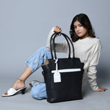 Midnight Elegance Noir Shopper Tote