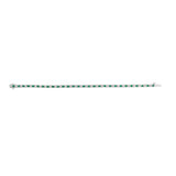 14K White Gold Alternating 1 1/2 Cttw Diamond and Emerald Tennis Bracelet