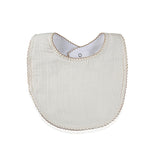 Babyjem Muslin Baby Bib with Teething Ring - Soft, Adjustable, and Hypoallergenic Cotton Bib for Teething Babies